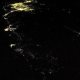 The lights of Fukushima Daiichi by night