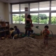 本宮市にある、スマイルキッズパーク  Indoor sandbox for children in Motomiya shi
